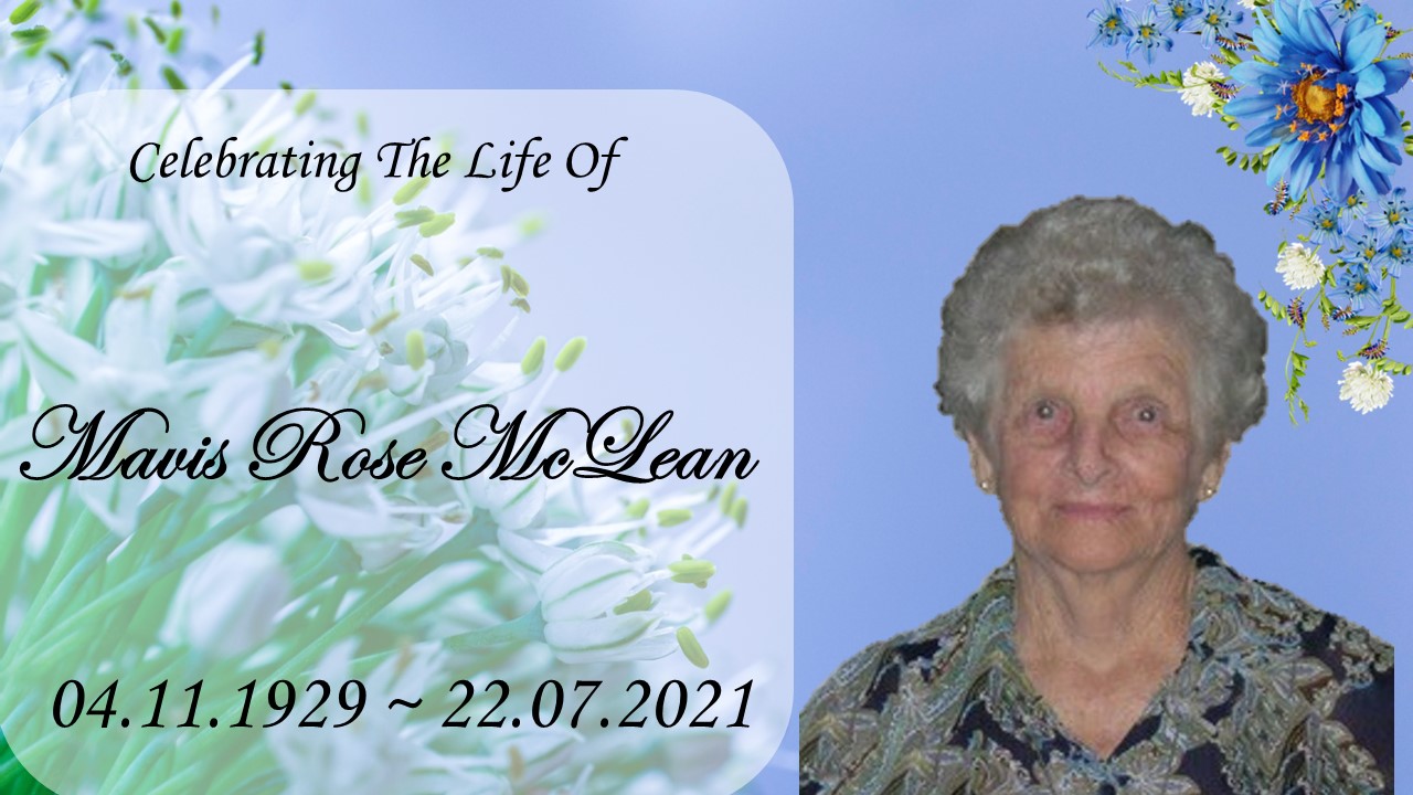 McLEAN, Mavis Rose