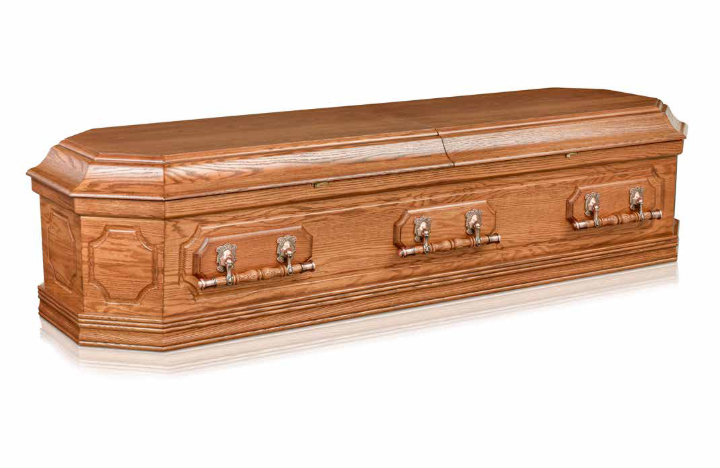 Grecian Urn Oak coffin