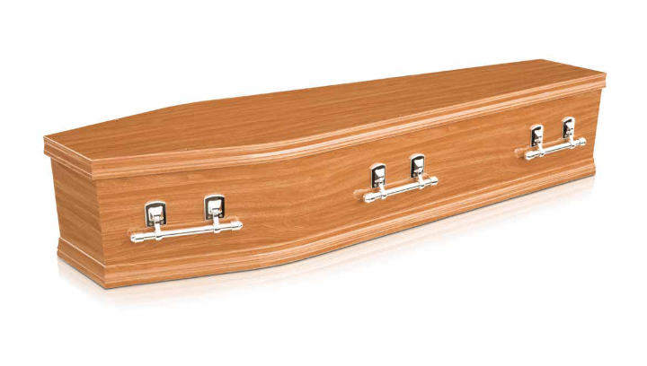 Majestic Teak coffin