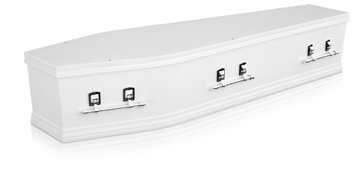 Majestic White coffin